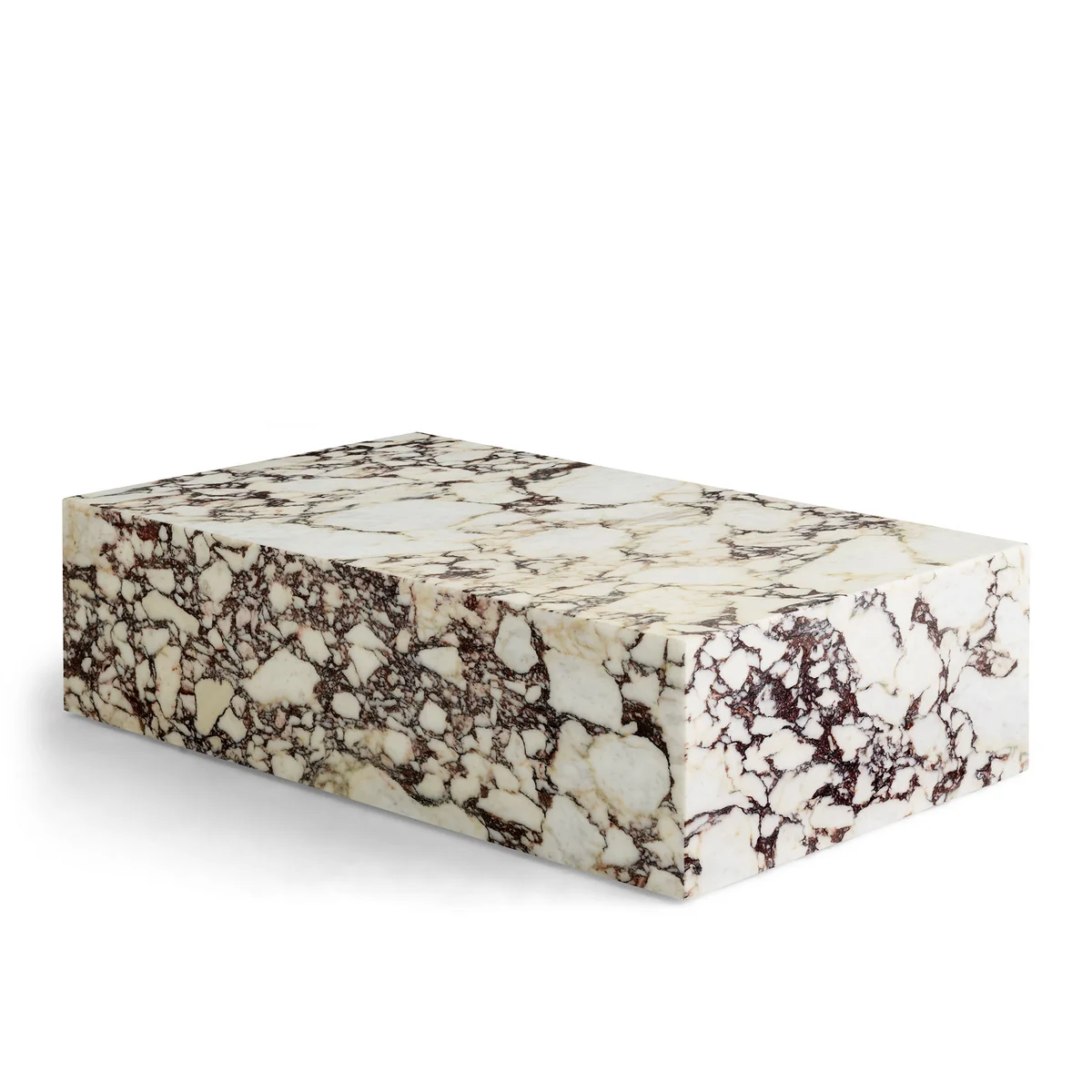 Audo - Plinth Table basse low, calacatta viola