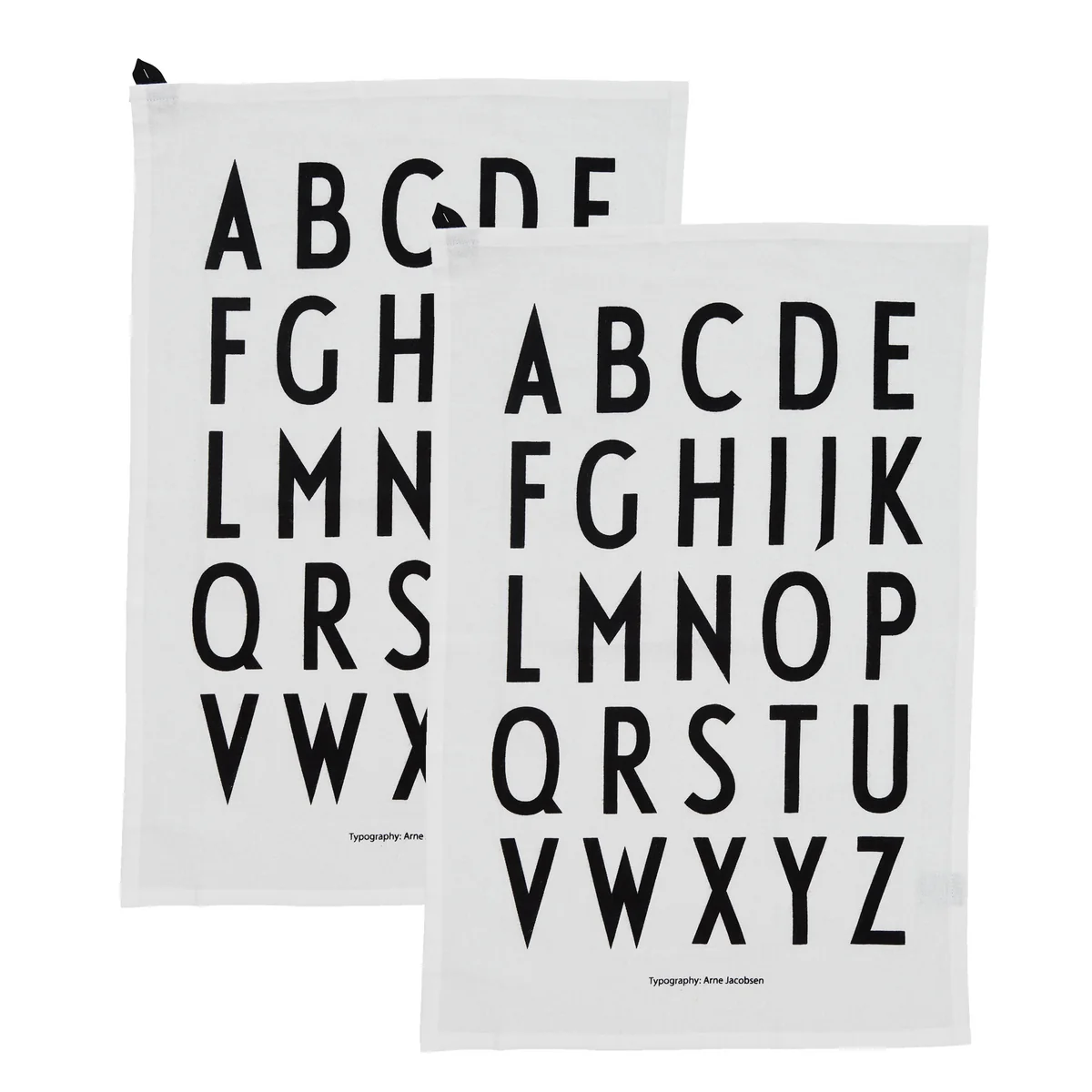 Design Letters - Classic Torchon, blanc (lot de 2) Design Letters - Classic Torchon, blanc (lot de 2)