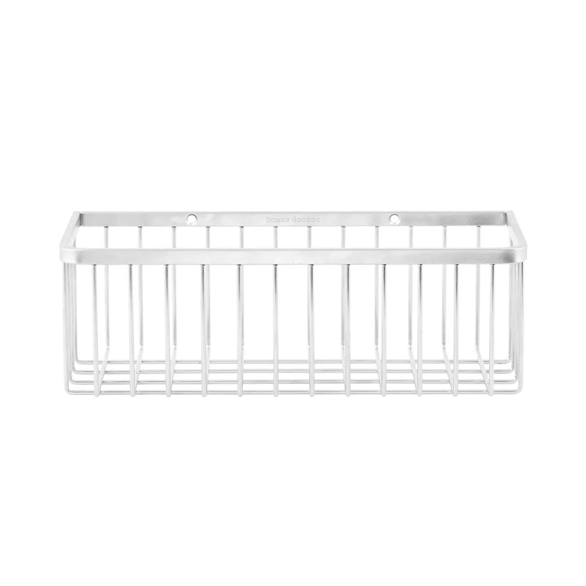 House Doctor - Panier de rangement pour salle de bains, simple / acier inoxydable House Doctor - Panier de rangement pour salle de bains, simple / acier inoxydable