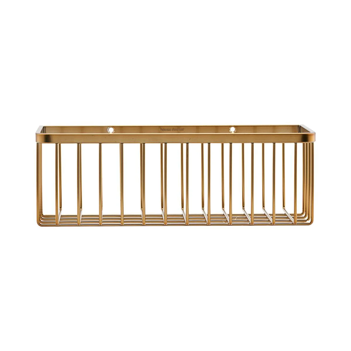House doctor - Panier de rangement pour salle de bains, simple / laiton brossé House doctor - Panier de rangement pour salle de bains, simple / laiton brossé