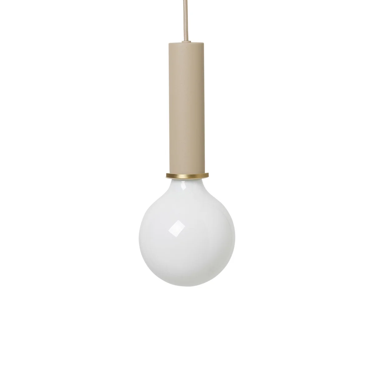 Ferm Living - Luminaire suspendu à douille High, beige Ferm Living - Luminaire suspendu à douille High, beige