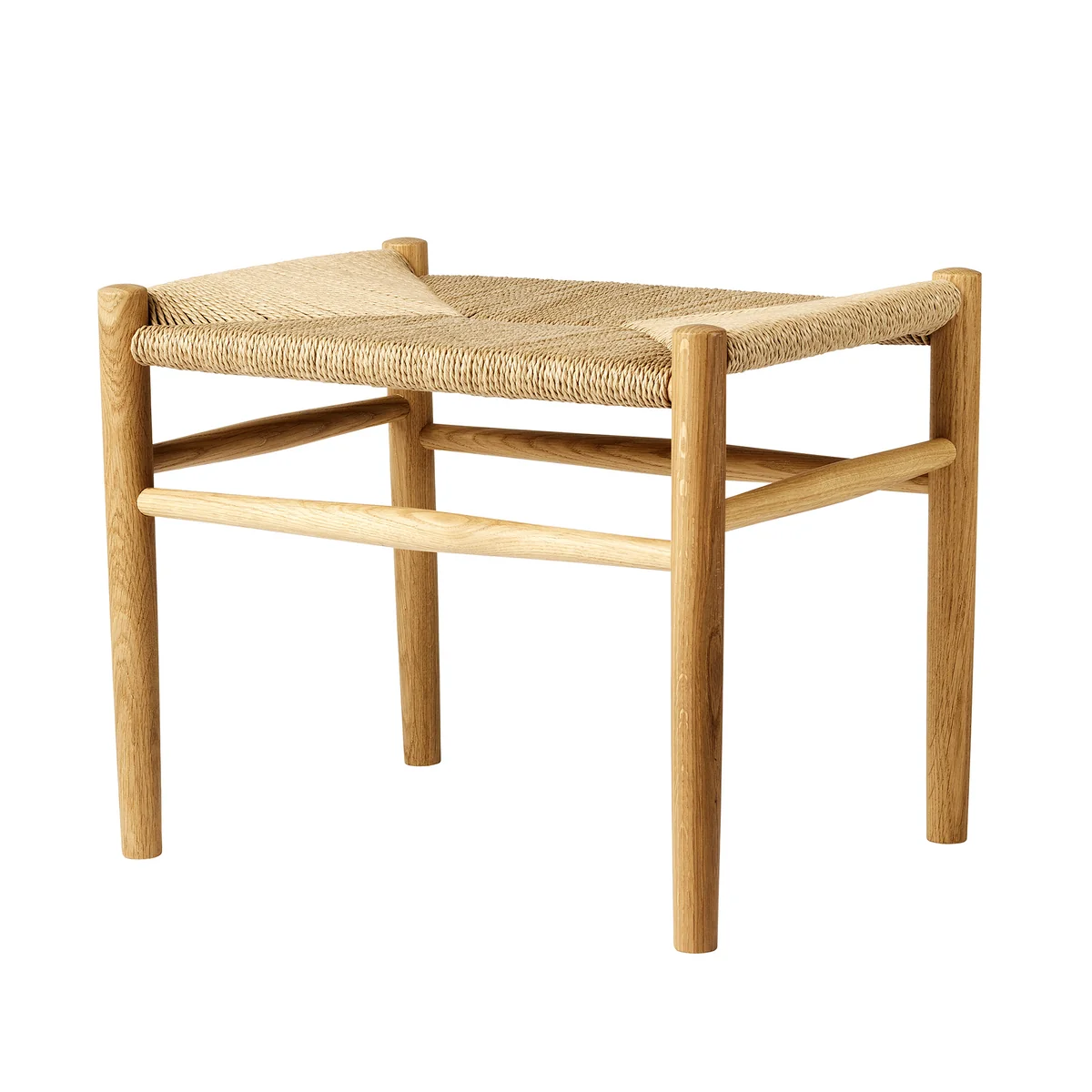 FDB Møbler - J83 Tabouret, chêne laqué mat / tressage naturel FDB Møbler - J83 Tabouret, chêne laqué mat / tressage naturel