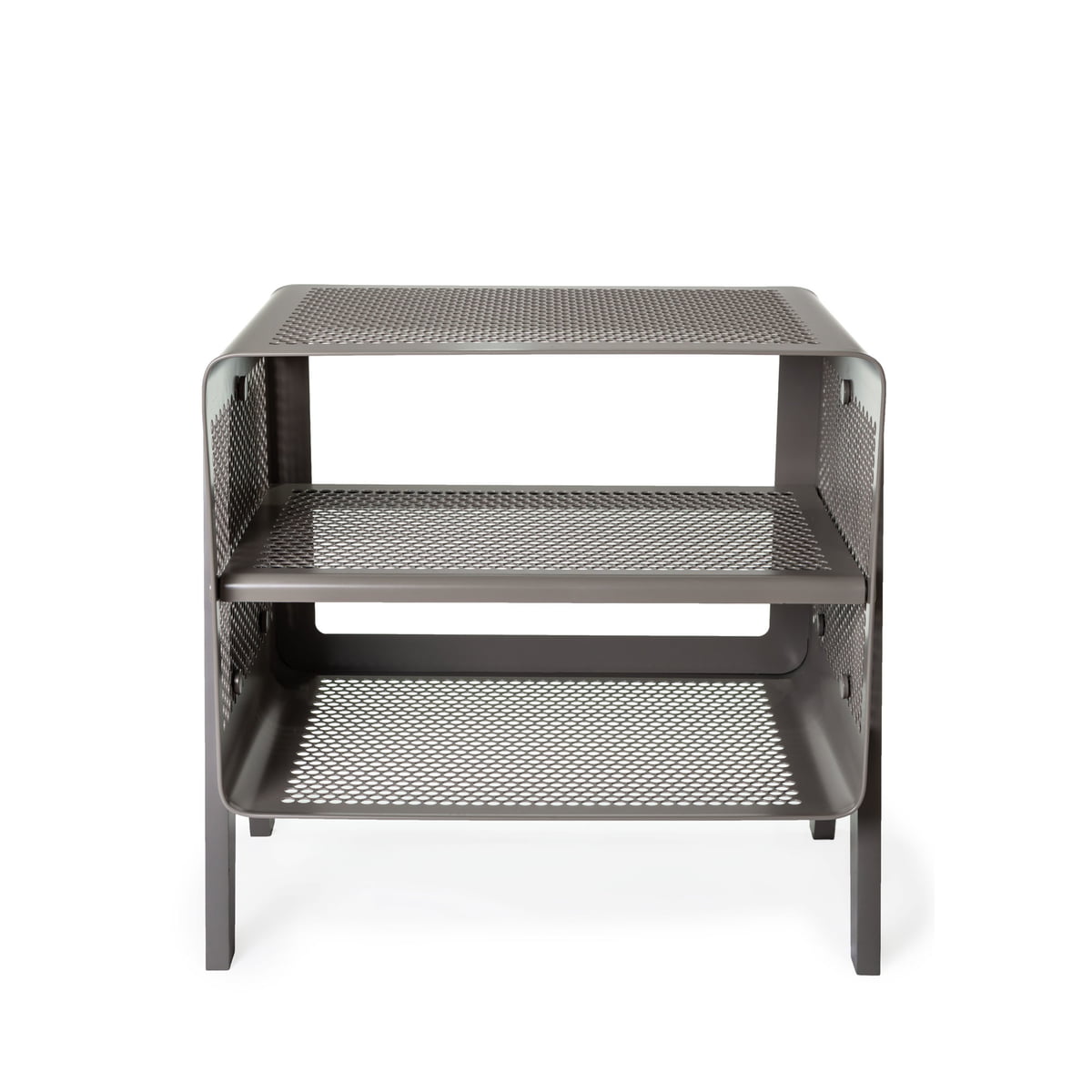 tica copenhagen - Etagère à chaussures sur pied, 50 x 35 x 50 cm, grise