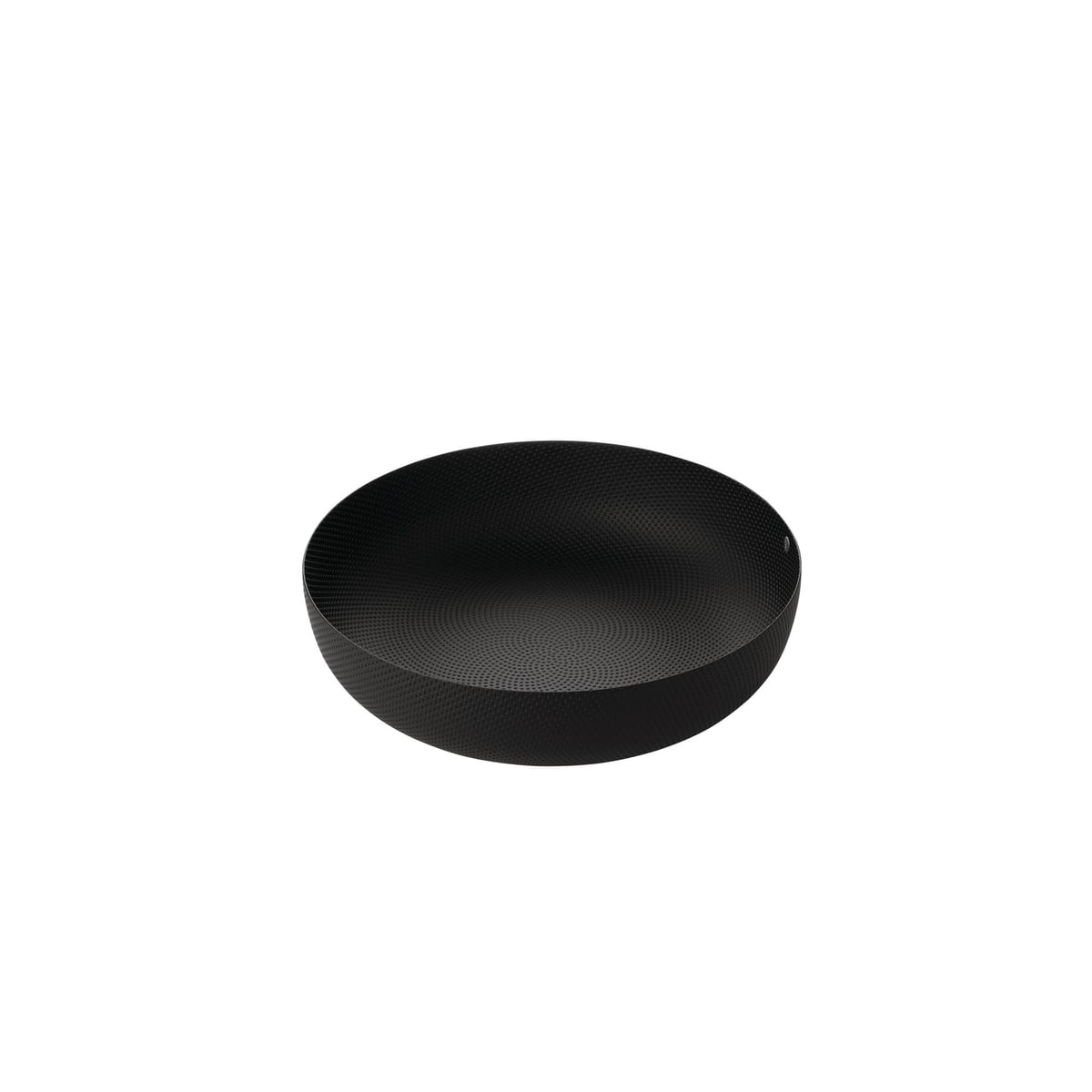 alessi - bol, ø 24 x h 6 cm, noir avec décor en relief