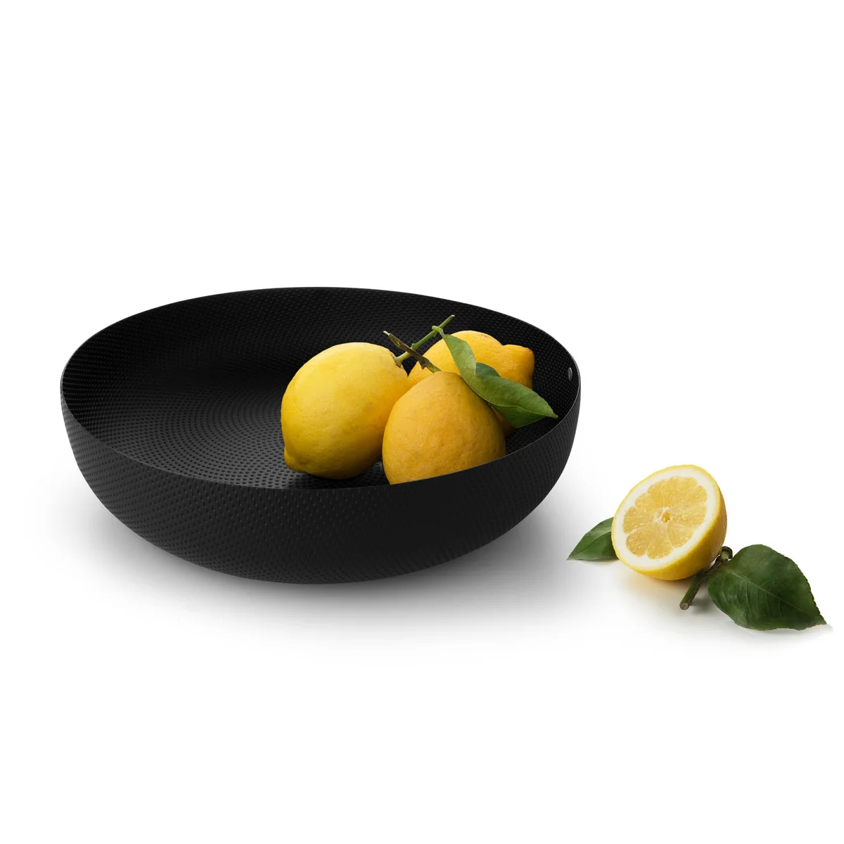 Alessi - Bol, ø 29 x h 7,5 cm, noir avec décor en relief Alessi - Bol, ø 29 x h 7,5 cm, noir avec décor en relief
