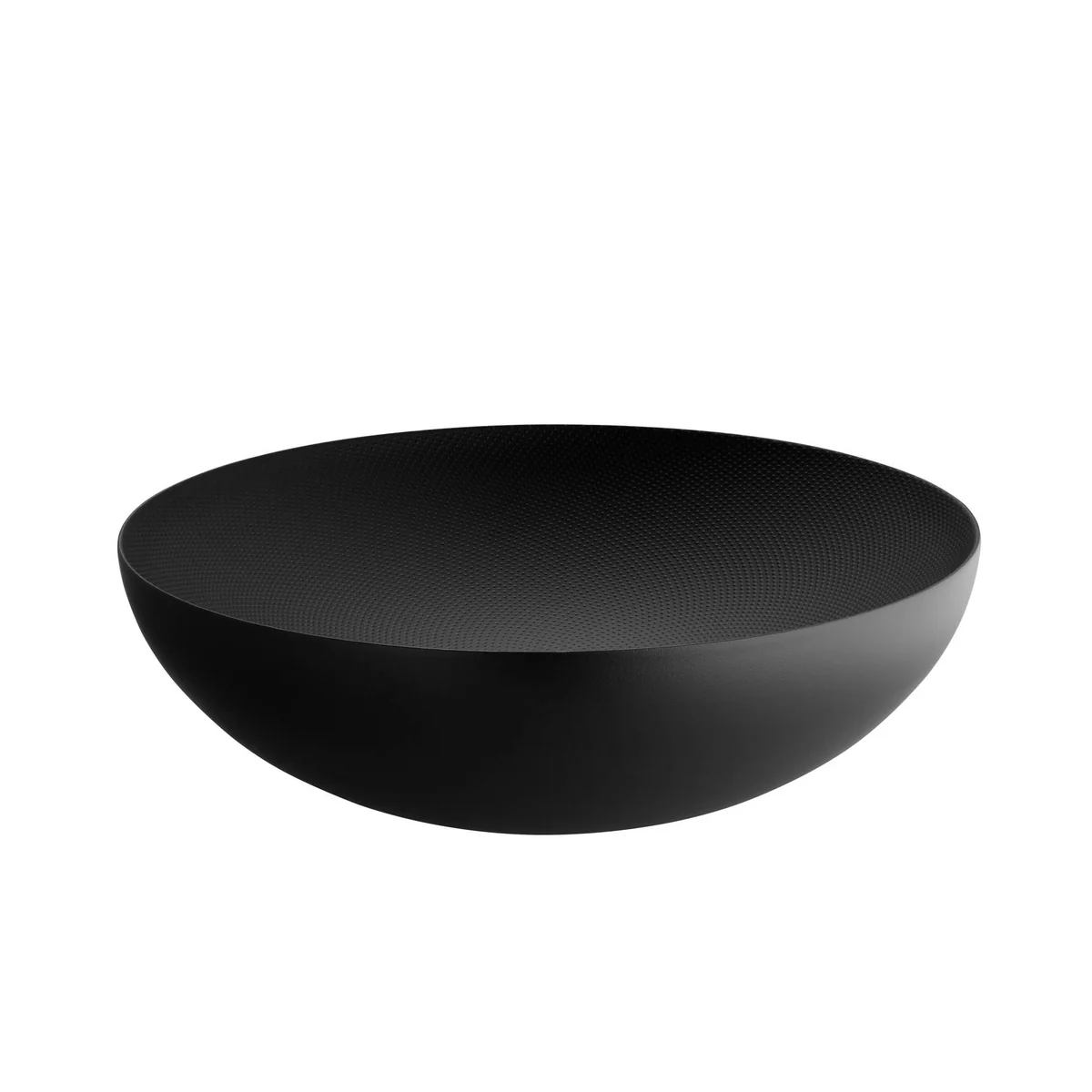 Alessi - Bol à double paroi, ø 32 x h 9.5 cm, noir avec décor en relief Alessi - Bol à double paroi, ø 32 x h 9.5 cm, noir avec décor en relief