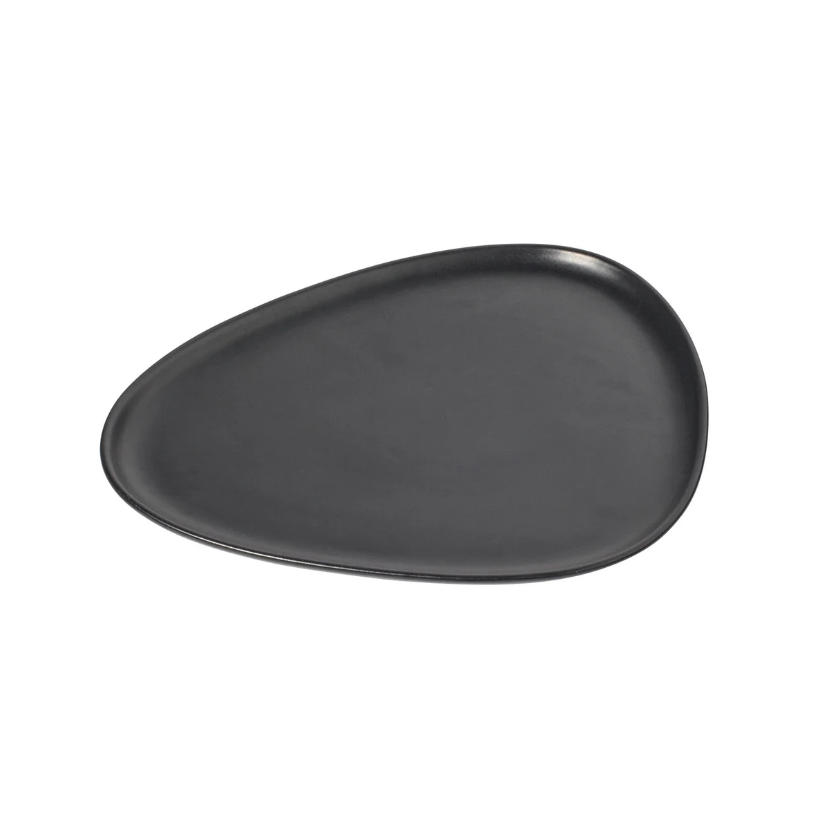 Lind DNA - Curve Stoneware Dinner Assiette, 30 x 26 cm, noir Lind DNA - Curve Stoneware Dinner Assiette, 30 x 26 cm, noir