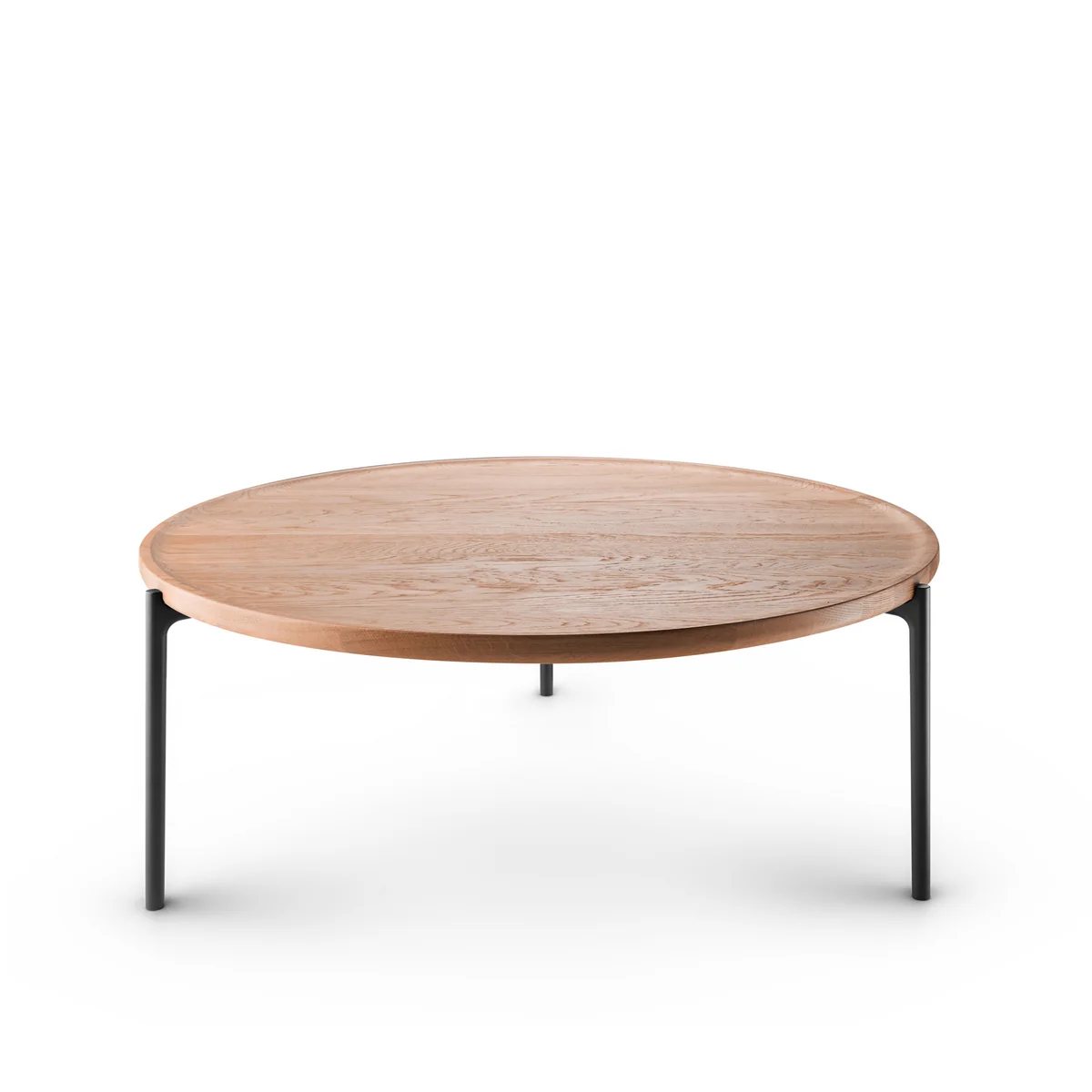 Eva Solo - Savoye Table basse, Ø 90 x H 35 cm, chêne naturel / noir Eva Solo - Savoye Table basse, Ø 90 x H 35 cm, chêne naturel / noir