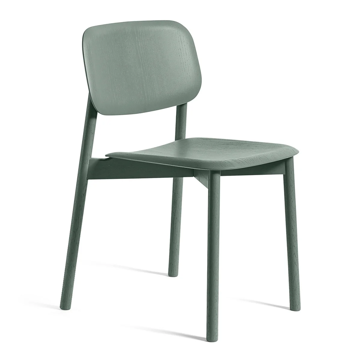 HAY - Soft Edge 60 Chaise, chêne teinté dusty green HAY - Soft Edge 60 Chaise, chêne teinté dusty green