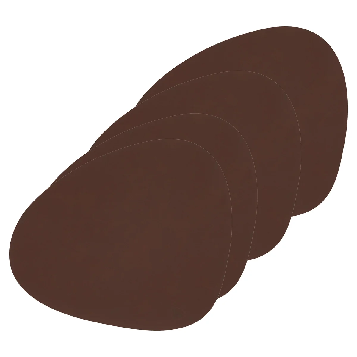 Lind DNA - Set de table Curve L, Bull brown (jeu de 4) Lind DNA - Set de table Curve L, Bull brown (jeu de 4)