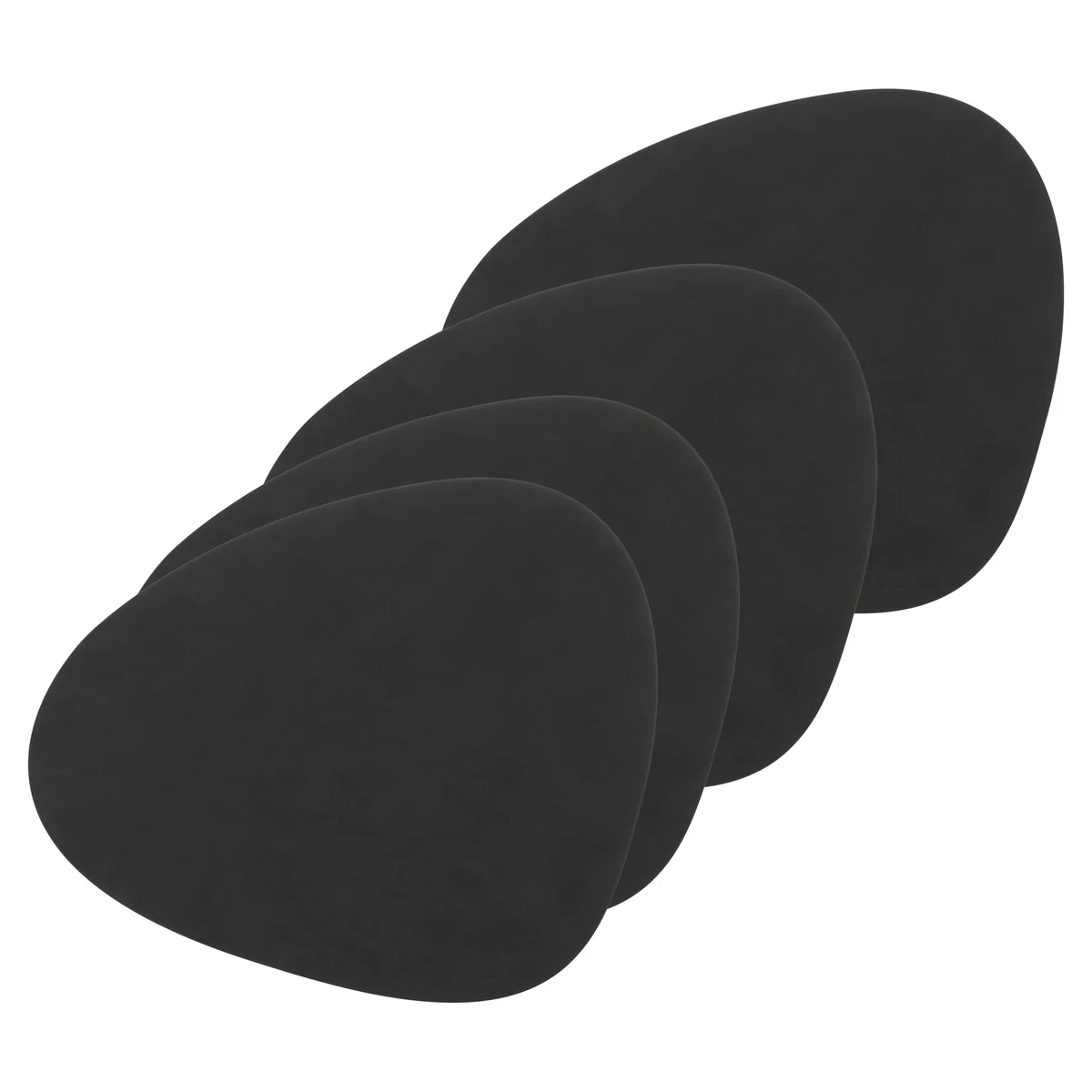 Lind DNA - Set de table Curve L, Nupo noir (lot de 4)