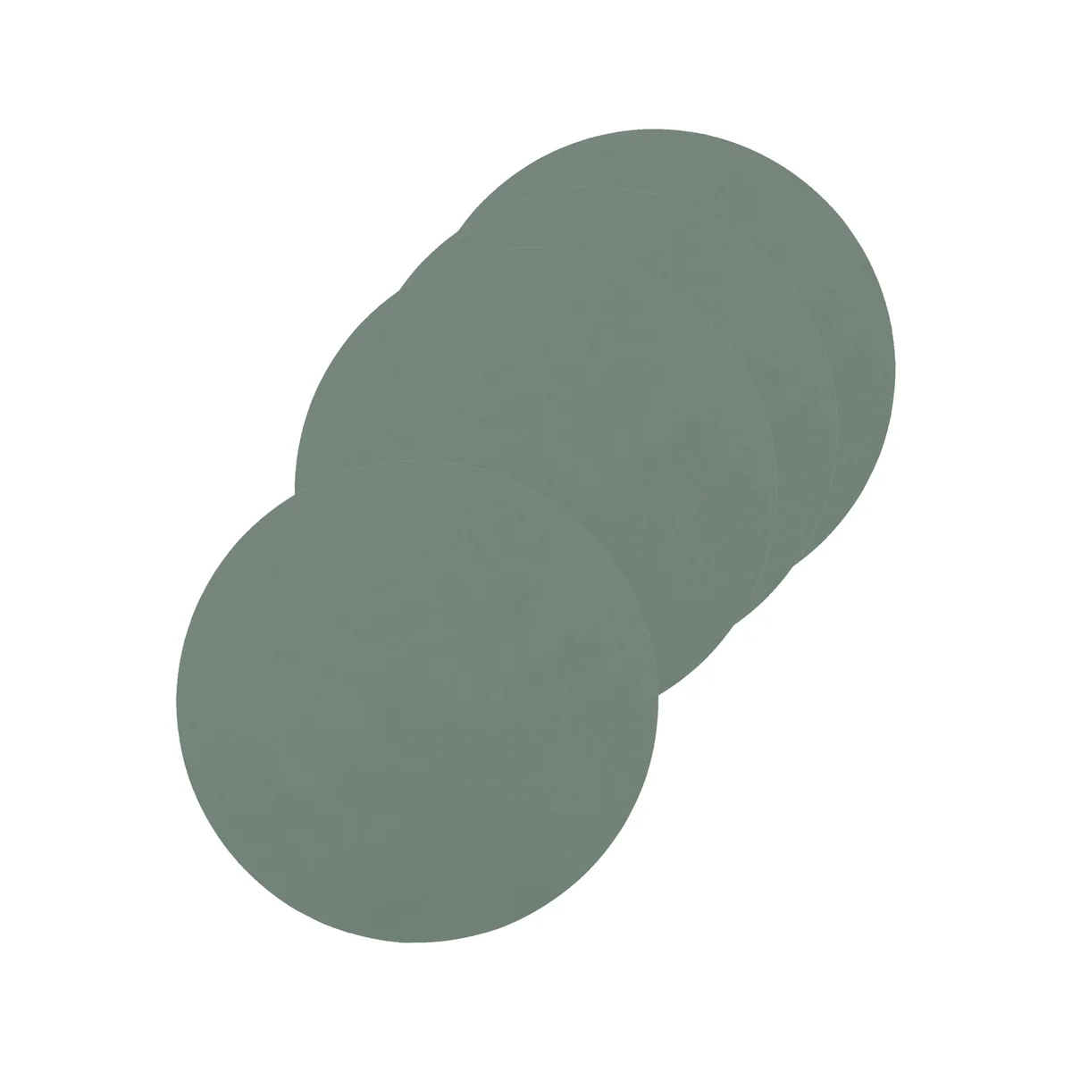 Lind DNA - Dessous de verre rond Ø 10 cm, Nupo vert pastel (set de 4)