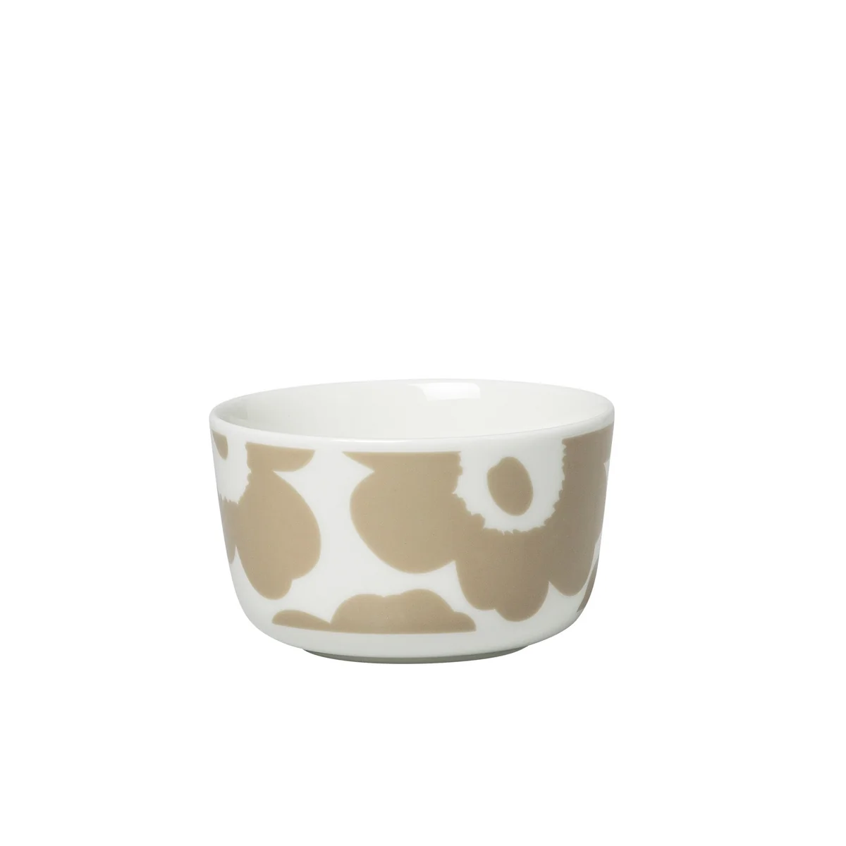 Marimekko - Oiva Unikko Bol 250 ml, blanc / beige Marimekko - Oiva Unikko Bol 250 ml, blanc / beige