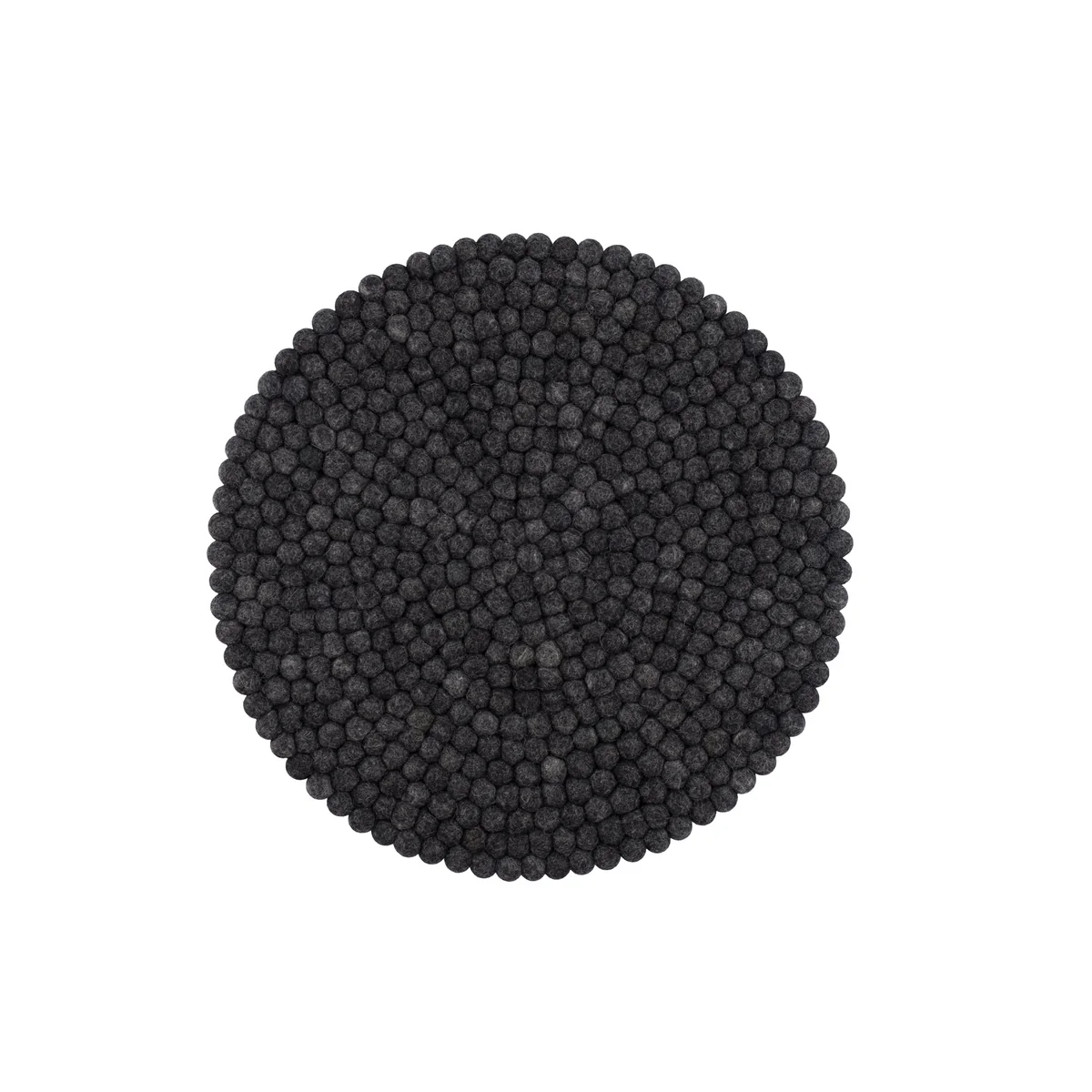 myfelt - Hugo coussin d'assise Ø 36 cm, anthracite chiné myfelt - Hugo coussin d'assise Ø 36 cm, anthracite chiné