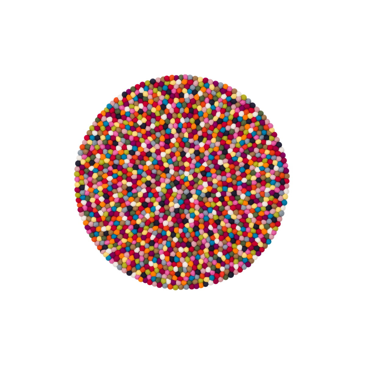 Boules de feutre Tapis 120x170 cm myfelt, Lotte coloré