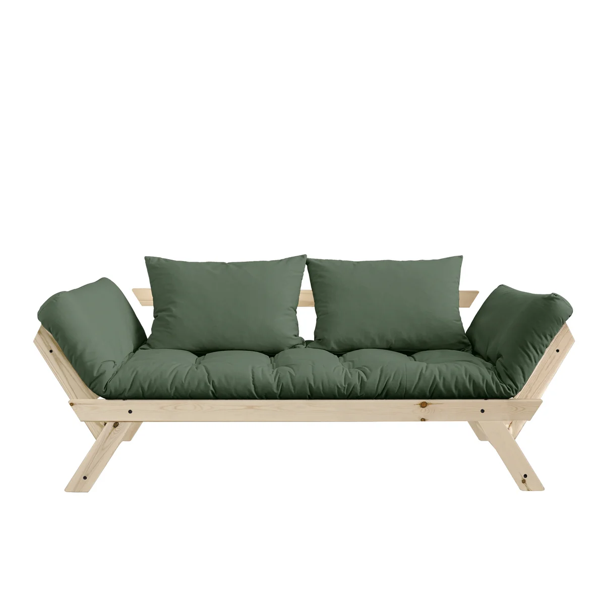 Karup - Bebop Canapé, pin naturel / vert olive Karup - Bebop Canapé, pin naturel / vert olive