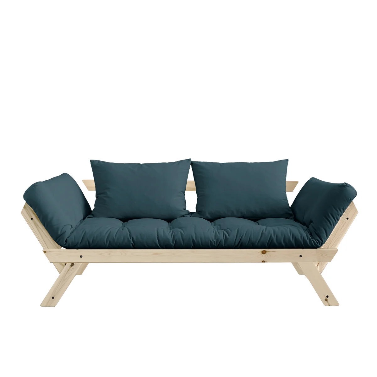 Karup - Bebop Canapé, pin naturel / bleu pétrole Karup - Bebop Canapé, pin naturel / bleu pétrole
