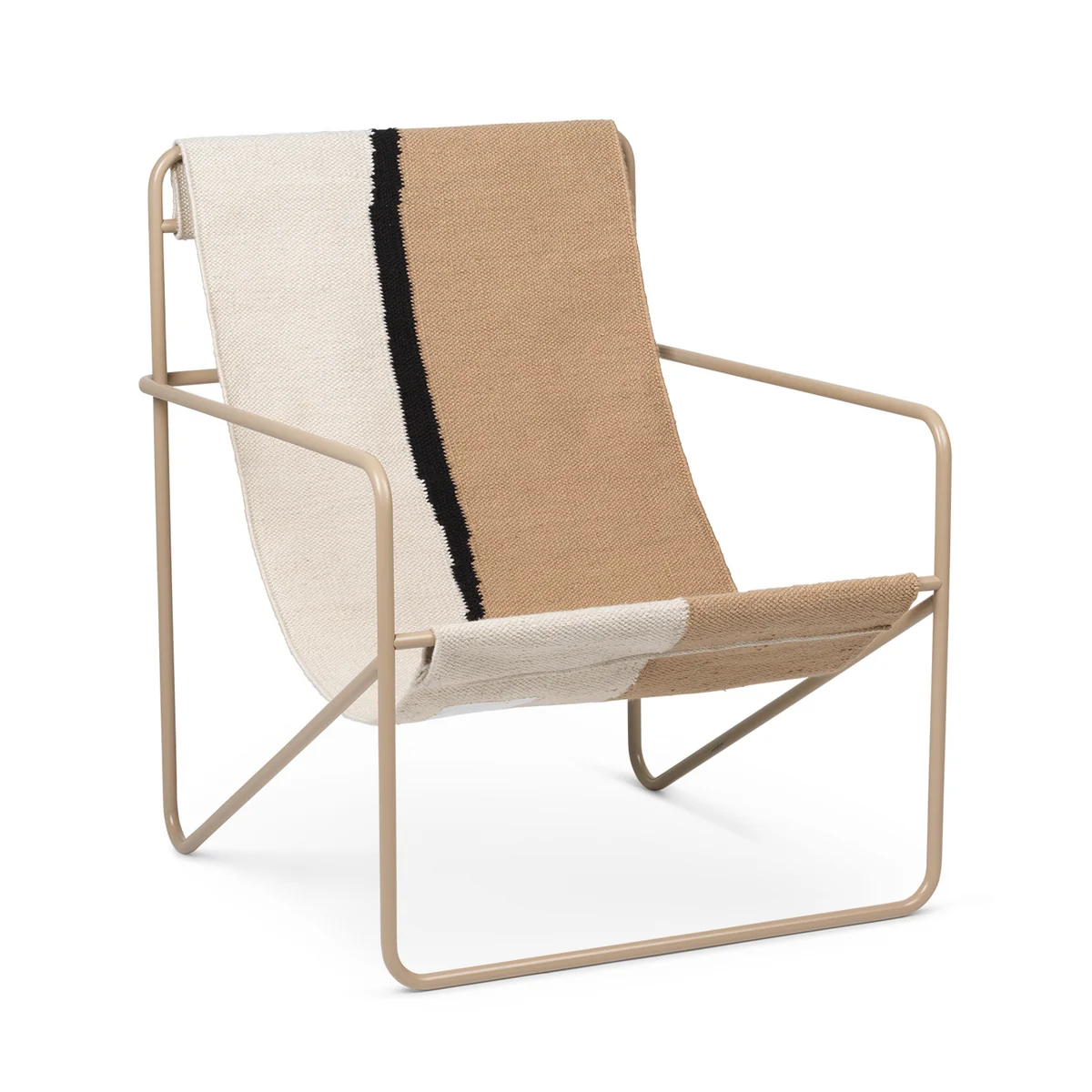 Ferm Living - Desert Lounge Chair, cashmere / soil Ferm Living - Desert Lounge Chair, cashmere / soil