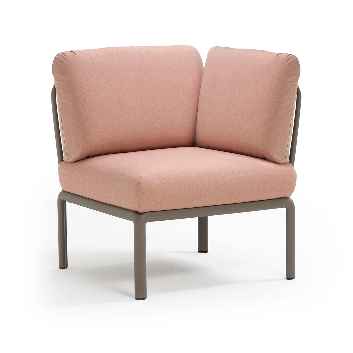 Nardi - Komodo Canapé modulaire élément d'angle, tortora / rose quarzo Nardi - Komodo Canapé modulaire élément d'angle, tortora / rose quarzo