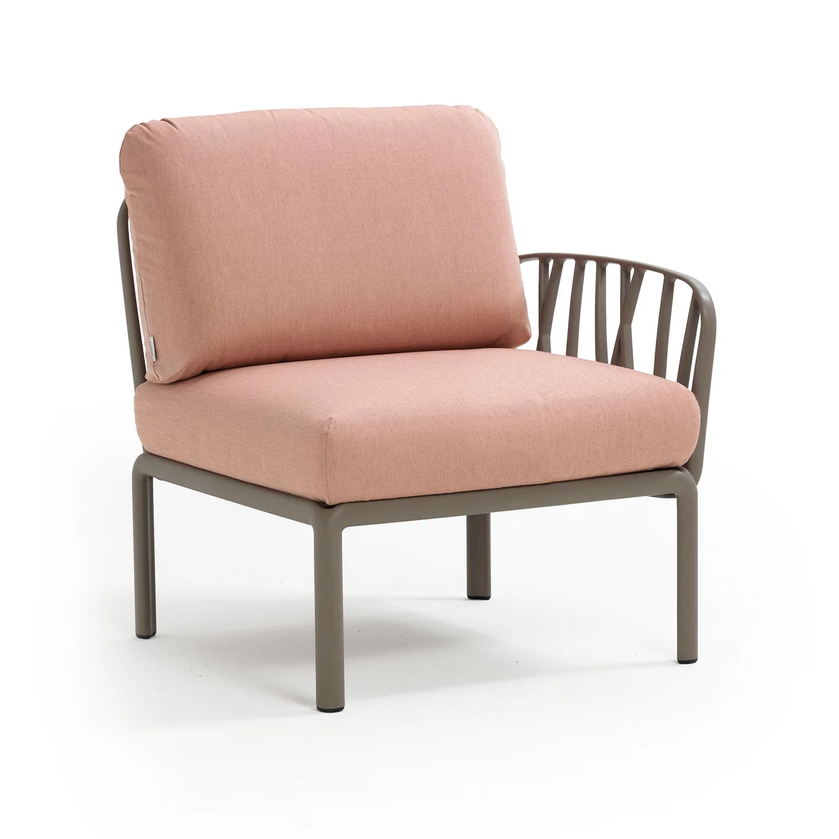 Nardi - Komodo Canapé modulaire élément latéral, tortora / rose quarzo Nardi - Komodo Canapé modulaire élément latéral, tortora / rose quarzo