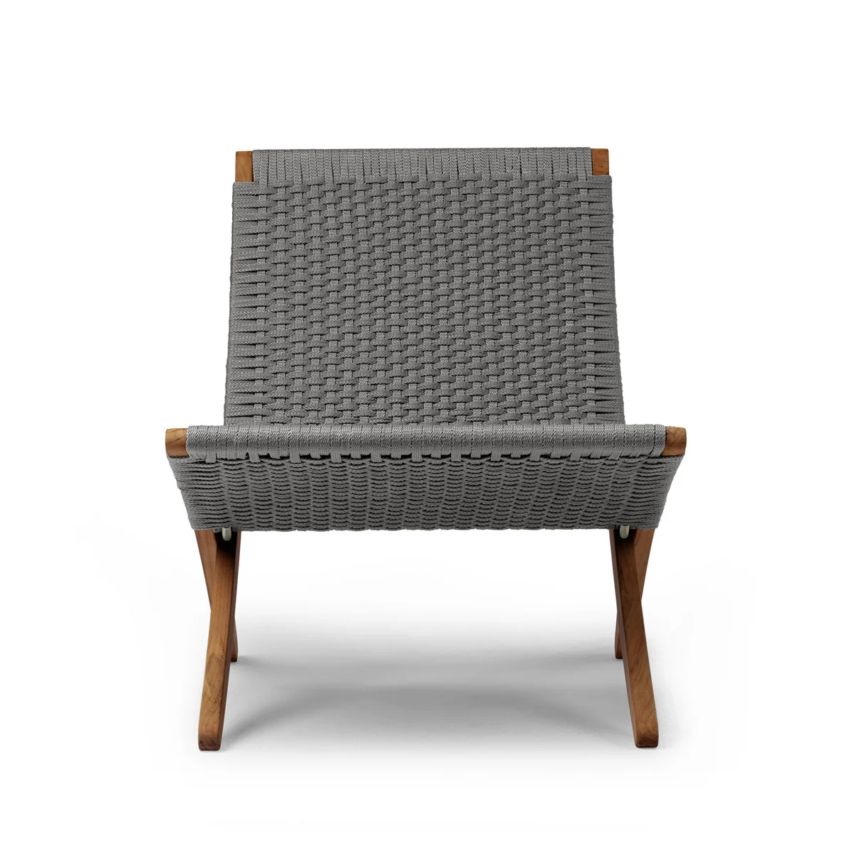 Carl Hansen - MG501 Cuba Chair Outdoor, teck non traité / charcoal Carl Hansen - MG501 Cuba Chair Outdoor, teck non traité / charcoal