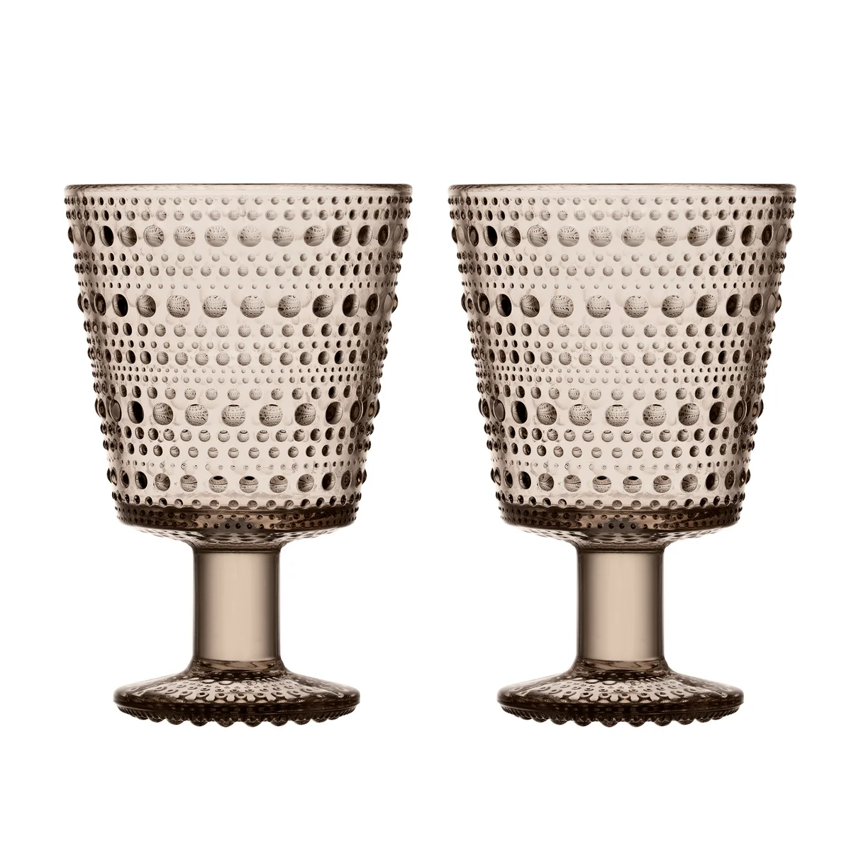 Iittala - Kastehelmi Verre à pied 26 cl, lin (set de 2)