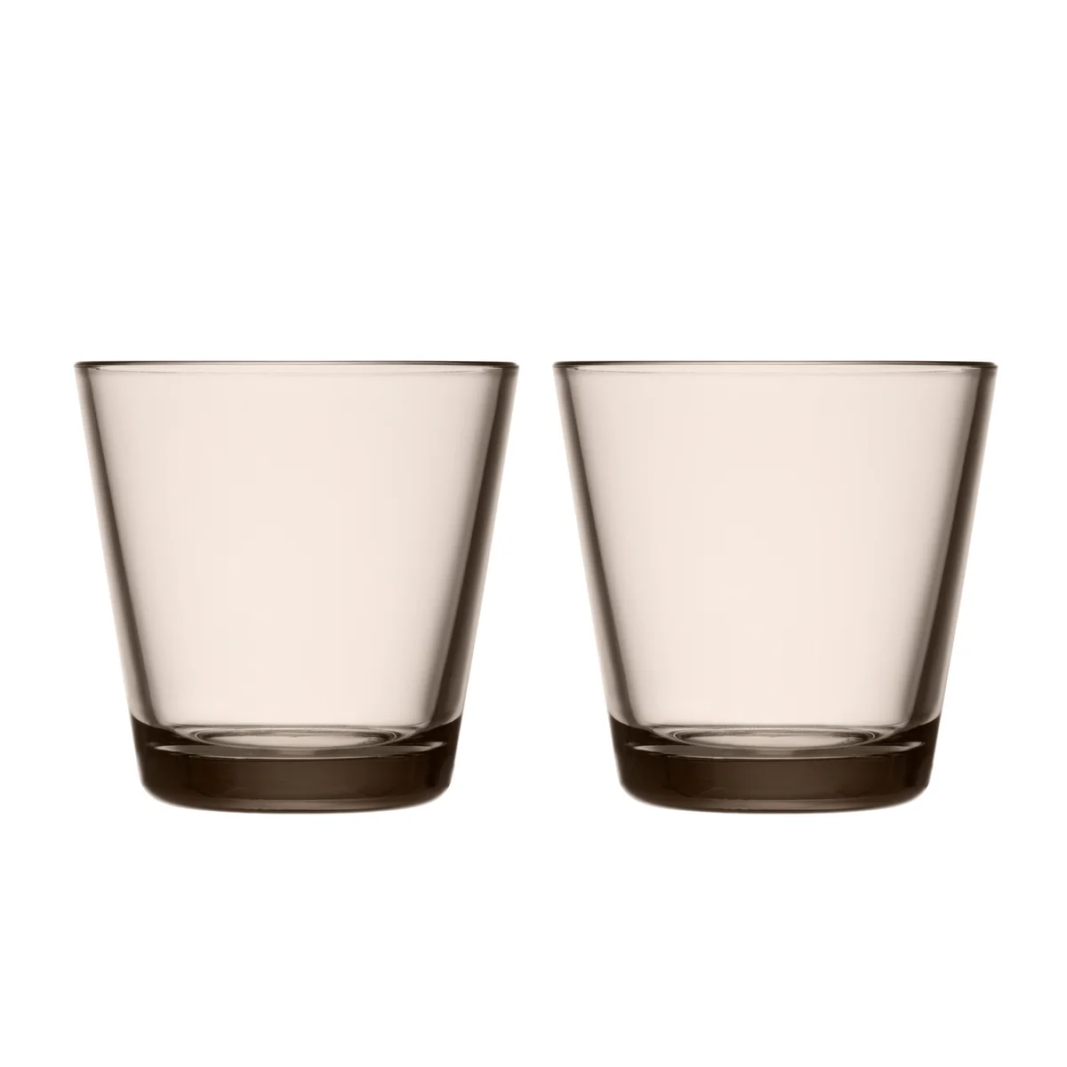 Iittala - Verre à eau « Kartio » 21 cl, couleur lin (lot de 2)