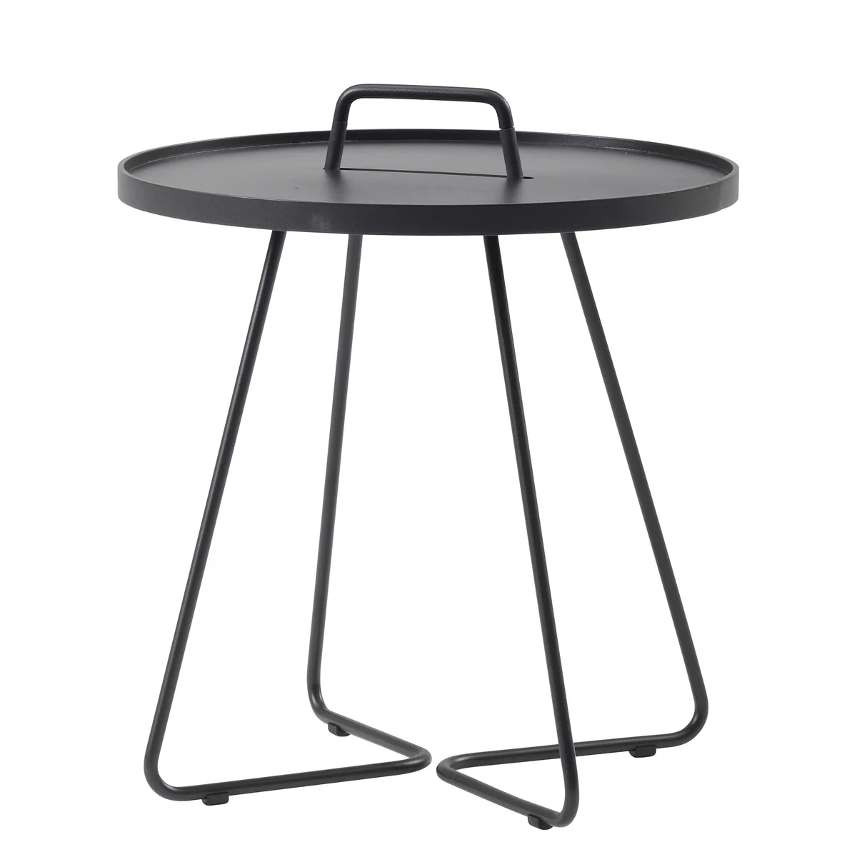 Cane-line - On-the-move Table d'appoint Outdoor, Ø 52 x H 60 cm, noir Cane-line - On-the-move Table d'appoint Outdoor, Ø 52 x H 60 cm, noir