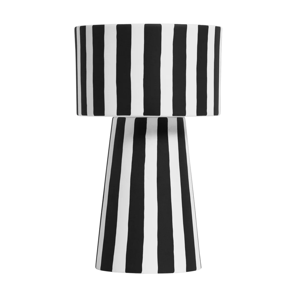 OYOY - Toppu Cache-pot Ø 15 x H 24 cm, noir / blanc OYOY - Toppu Cache-pot Ø 15 x H 24 cm, noir / blanc