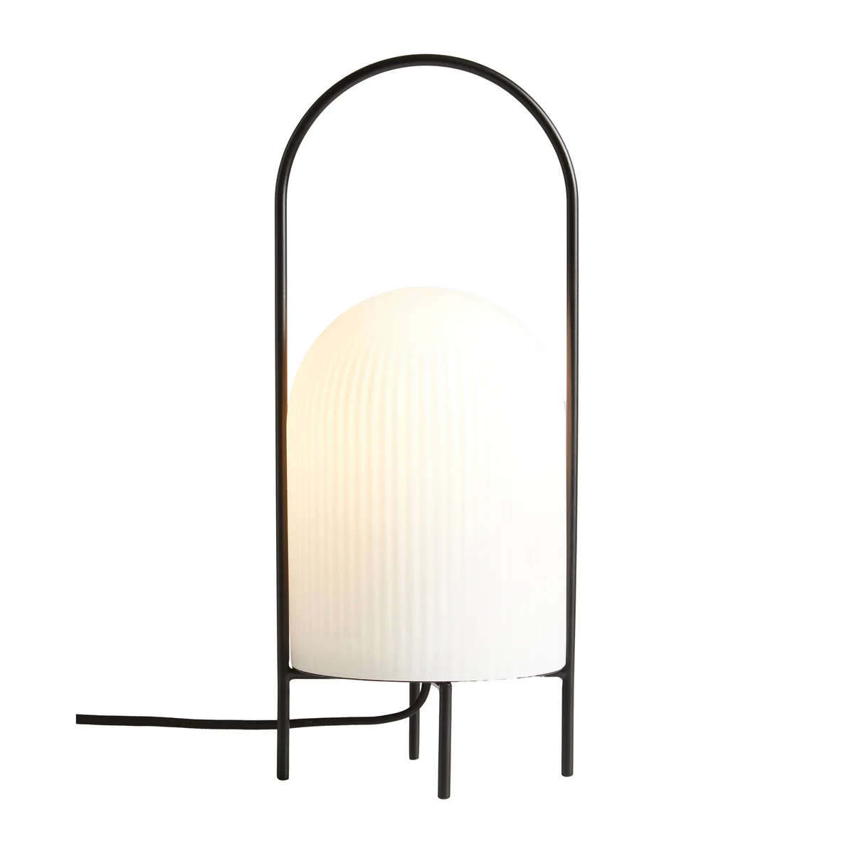 Woud - Lampe de table fantôme, ø 15 x h 38 cm, noir / blanc Woud - Lampe de table fantôme, ø 15 x h 38 cm, noir / blanc