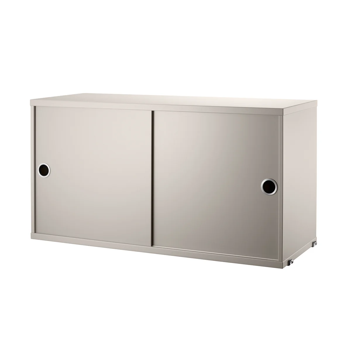String - Module d'armoire avec portes coulissantes, 78 x 20 cm, beige String - Module d'armoire avec portes coulissantes, 78 x 20 cm, beige