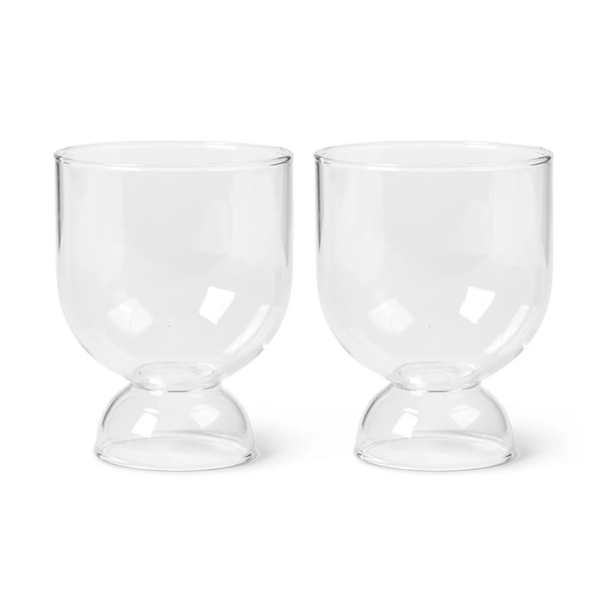 Ferm Living - verres à still boire, set de 2, transparent Ferm Living - verres à still boire, set de 2, transparent