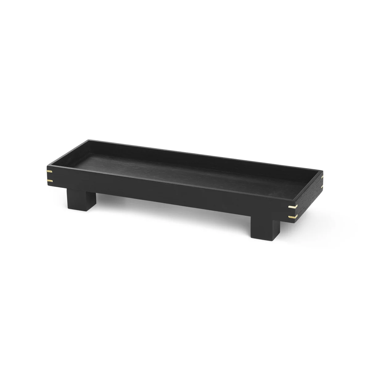 Ferm Living - Bon plateau en bois, x-small / noir Ferm Living - Bon plateau en bois, x-small / noir