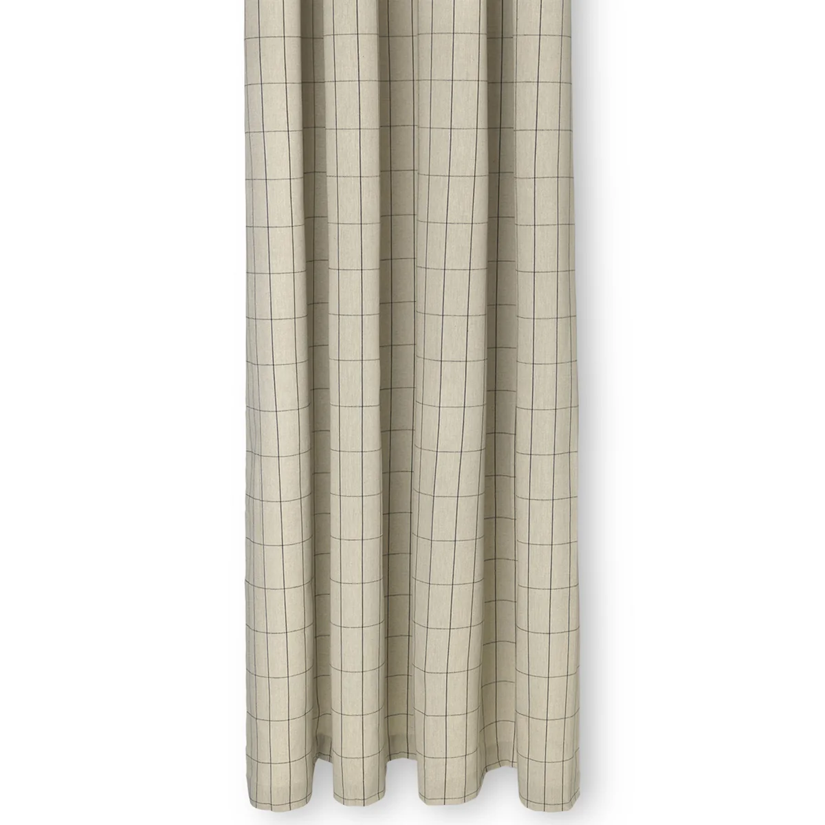 Ferm Living - Chambray Rideau de douche, carreaux / sable Ferm Living - Chambray Rideau de douche, carreaux / sable
