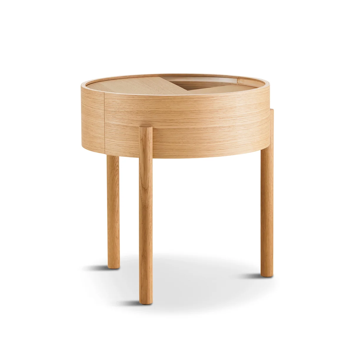 Woud - Arc Table d'appoint Ø 42 cm H 45 cm, chêne huilé Woud - Arc Table d'appoint Ø 42 cm H 45 cm, chêne huilé