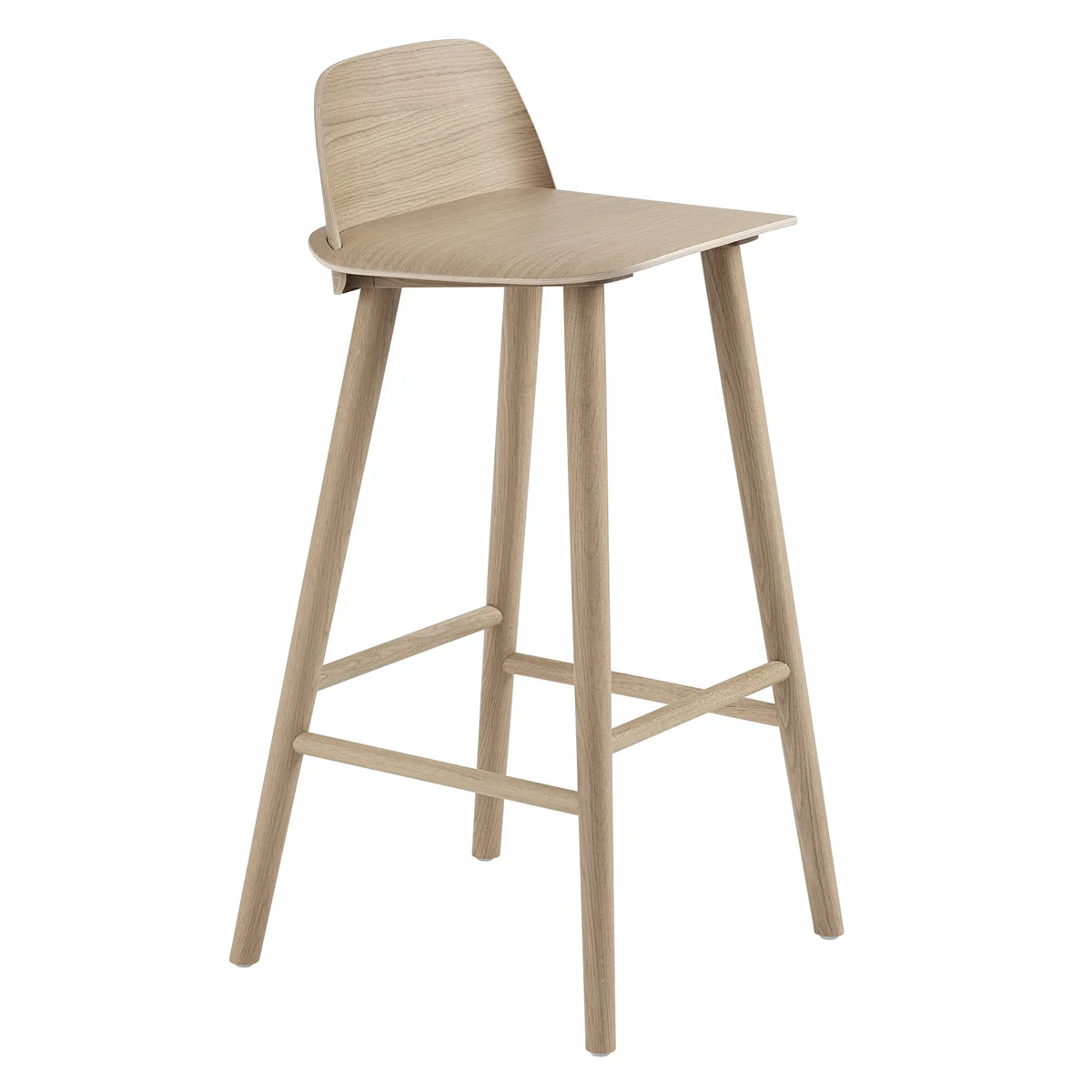 Muuto - Nerd Tabouret de bar H 75 cm, chêne Muuto - Nerd Tabouret de bar H 75 cm, chêne