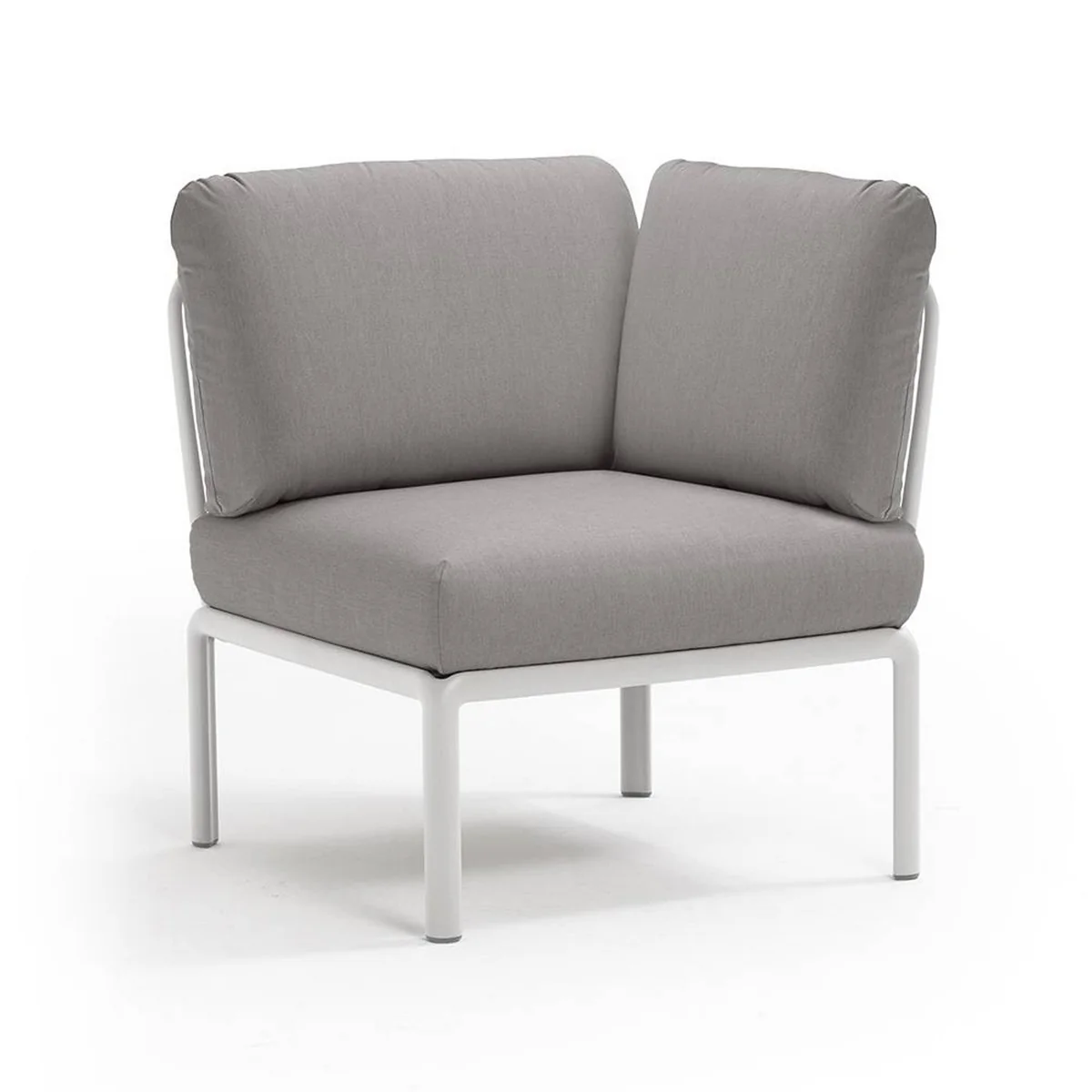 Nardi - Komodo Canapé modulaire élément d'angle, blanc / gris Nardi - Komodo Canapé modulaire élément d'angle, blanc / gris