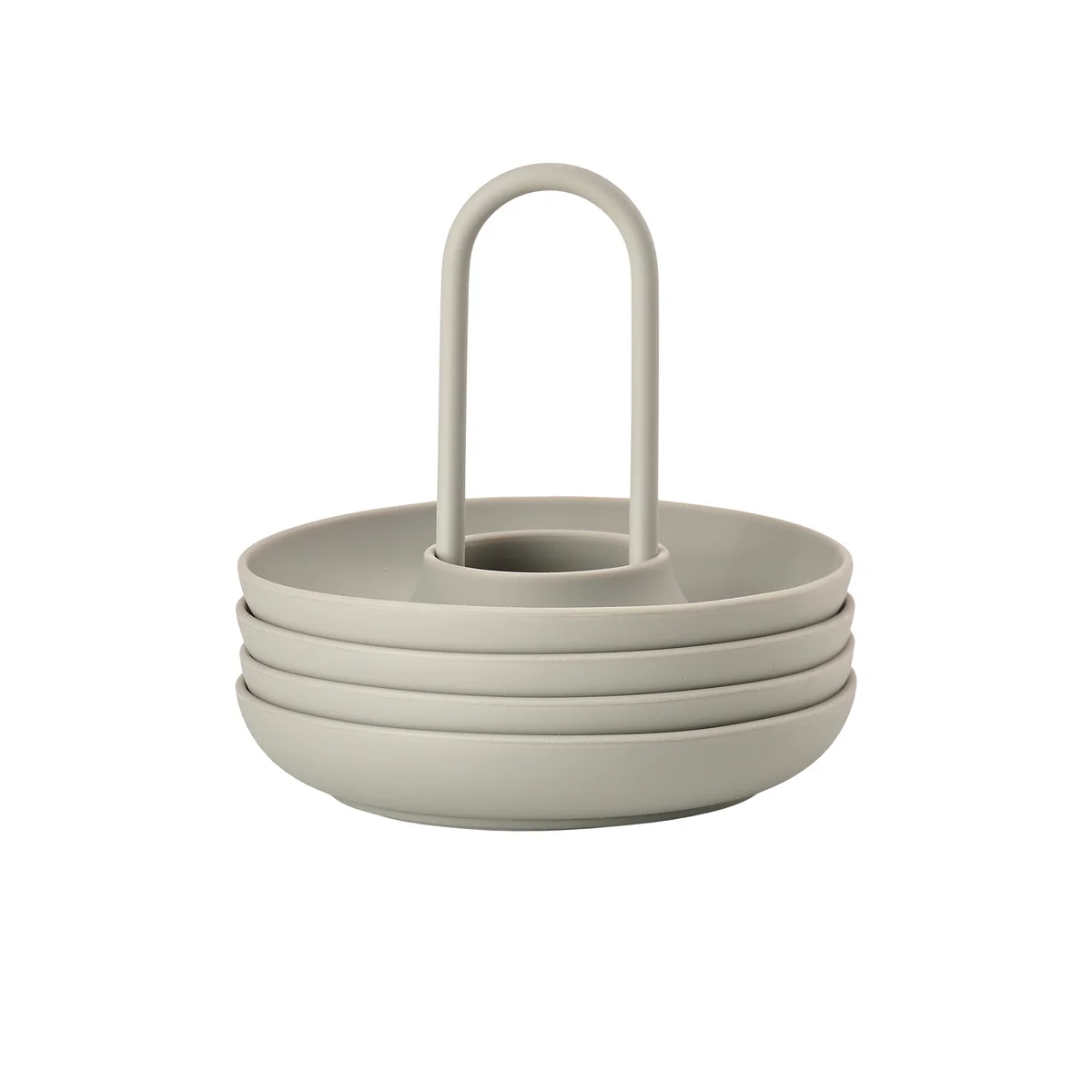Zone Denmark - Singles Coquetiers avec support, mud (set de 4) Zone Denmark - Singles Coquetiers avec support, mud (set de 4)