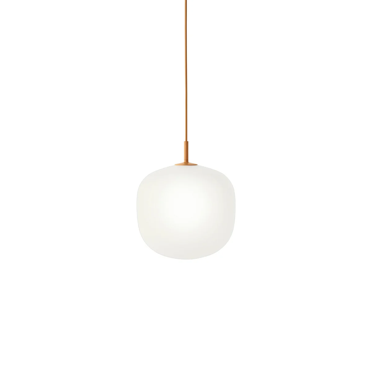 Muuto - Rime Lampe suspendue Ø 25 cm, opale / orange Muuto - Rime Lampe suspendue Ø 25 cm, opale / orange