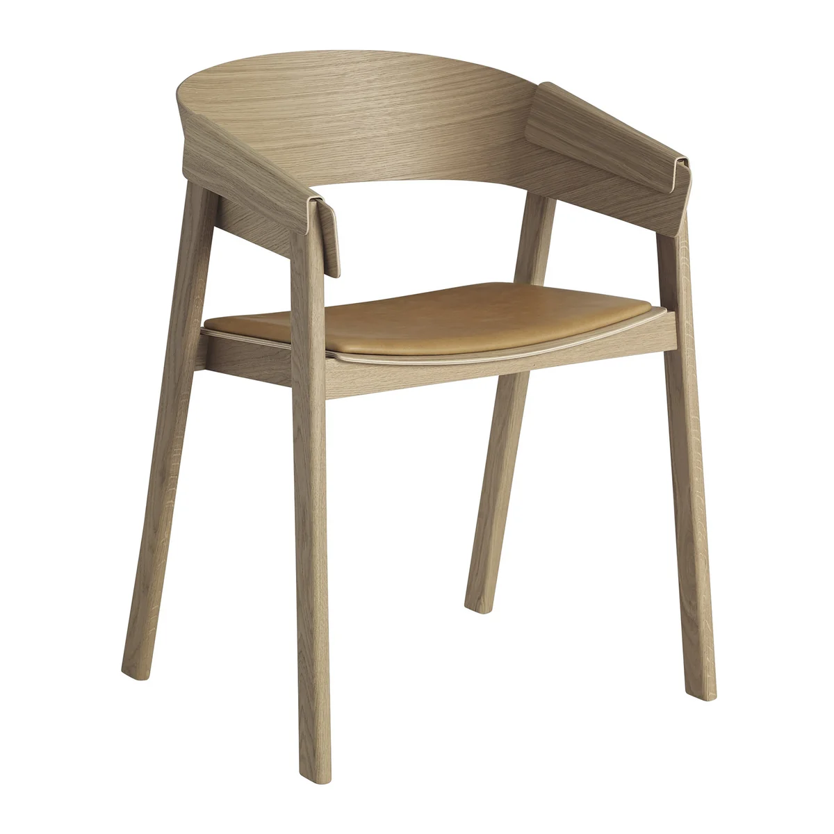 Muuto - Couverture Fauteuil, chêne / cognac Muuto - Couverture Fauteuil, chêne / cognac
