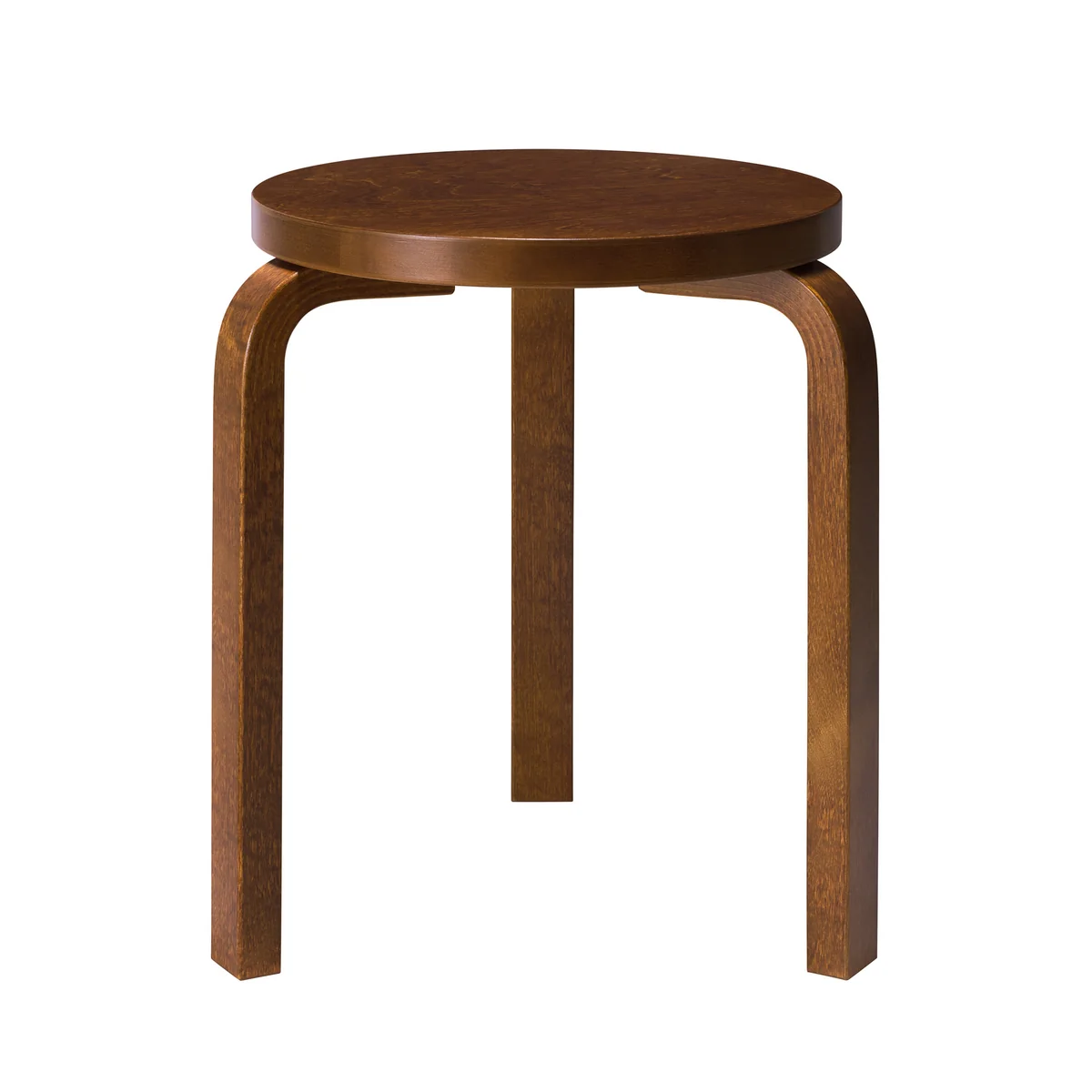 Artek - 60 Tabouret, noyer teinté