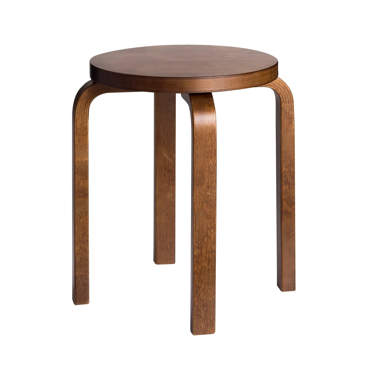 Artek - Tabouret E60, noyer teinté