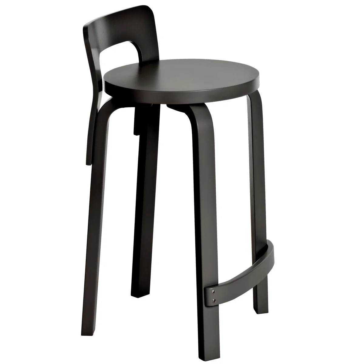 Artek - Chaise de cuisine K65, bouleau laqué noir Artek - Chaise de cuisine K65, bouleau laqué noir