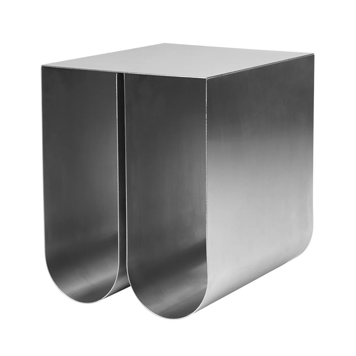 Kristina dam studio - Table d'appoint curved, acier inoxydable Kristina dam studio - Table d'appoint curved, acier inoxydable