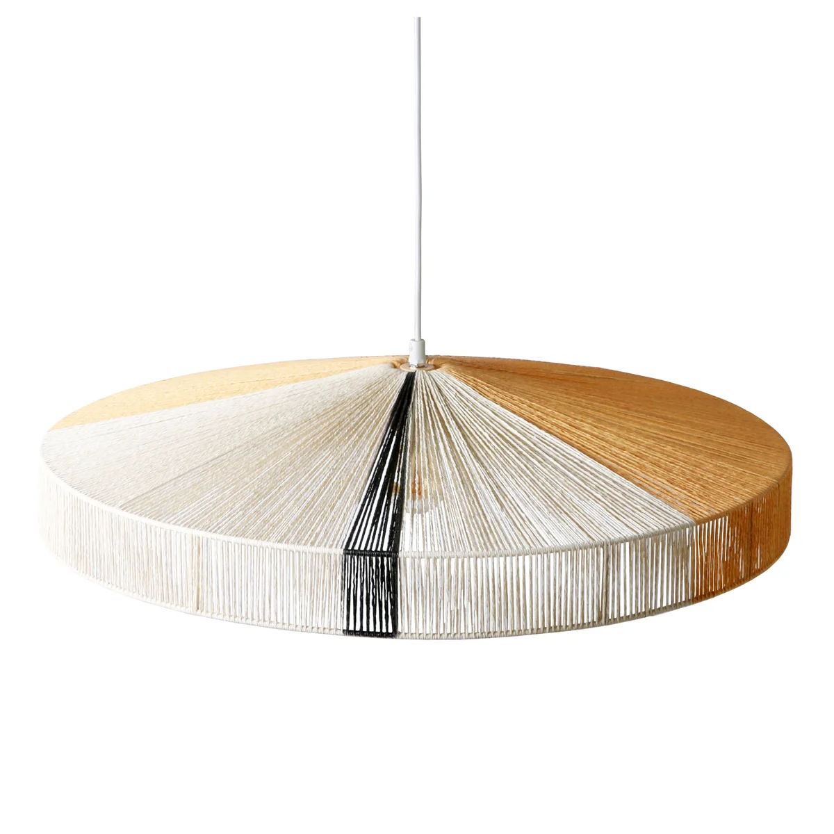 HKliving - HKliving rope, ø 70 x h 15 cm, noir HKliving - HKliving rope, ø 70 x h 15 cm, noir