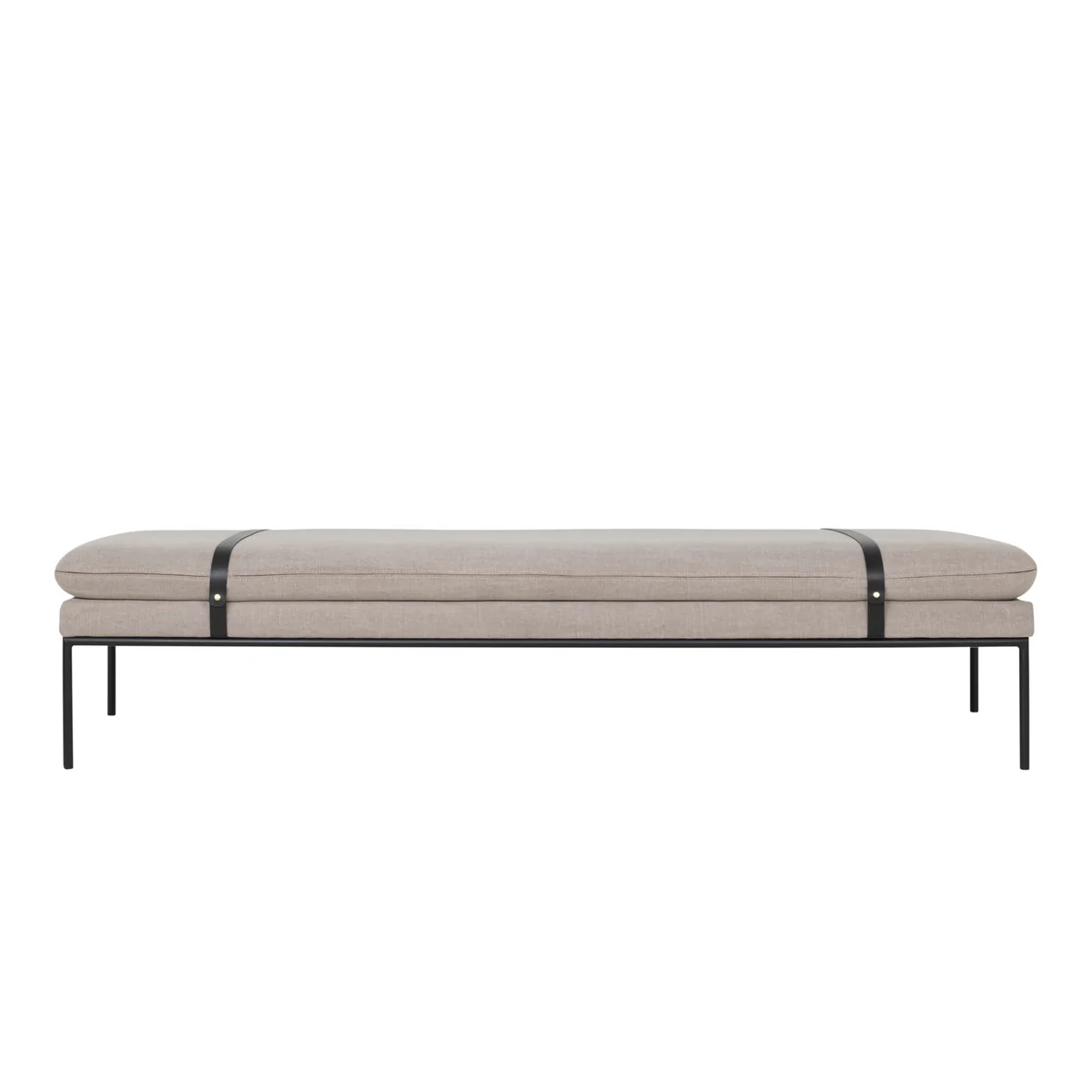 Ferm Living - Turn daybed coton lin, noir / naturel Ferm Living - Turn daybed coton lin, noir / naturel