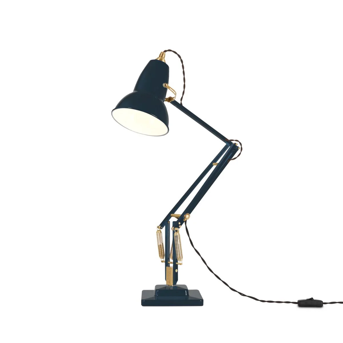 Anglepoise - Original 1227 Lampe de table en laiton, ink blue