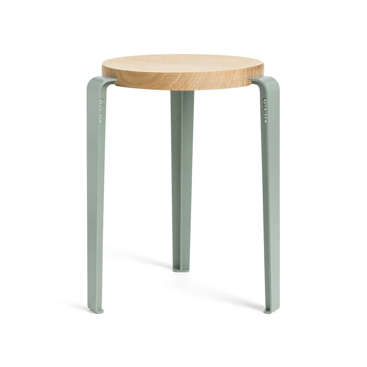 TipToe - LOU Tabouret, chêne naturel / eucalyptus gris TipToe - LOU Tabouret, chêne naturel / eucalyptus gris