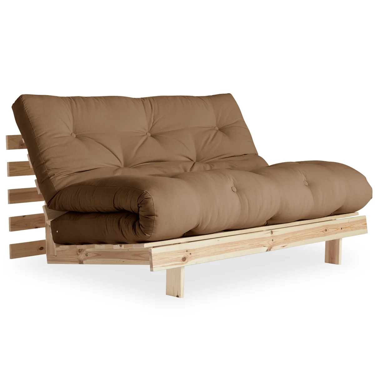 Karup - Roots Canapé-lit, 140 x 200 cm, pin naturel / moka (755) Karup - Roots Canapé-lit, 140 x 200 cm, pin naturel / moka (755)