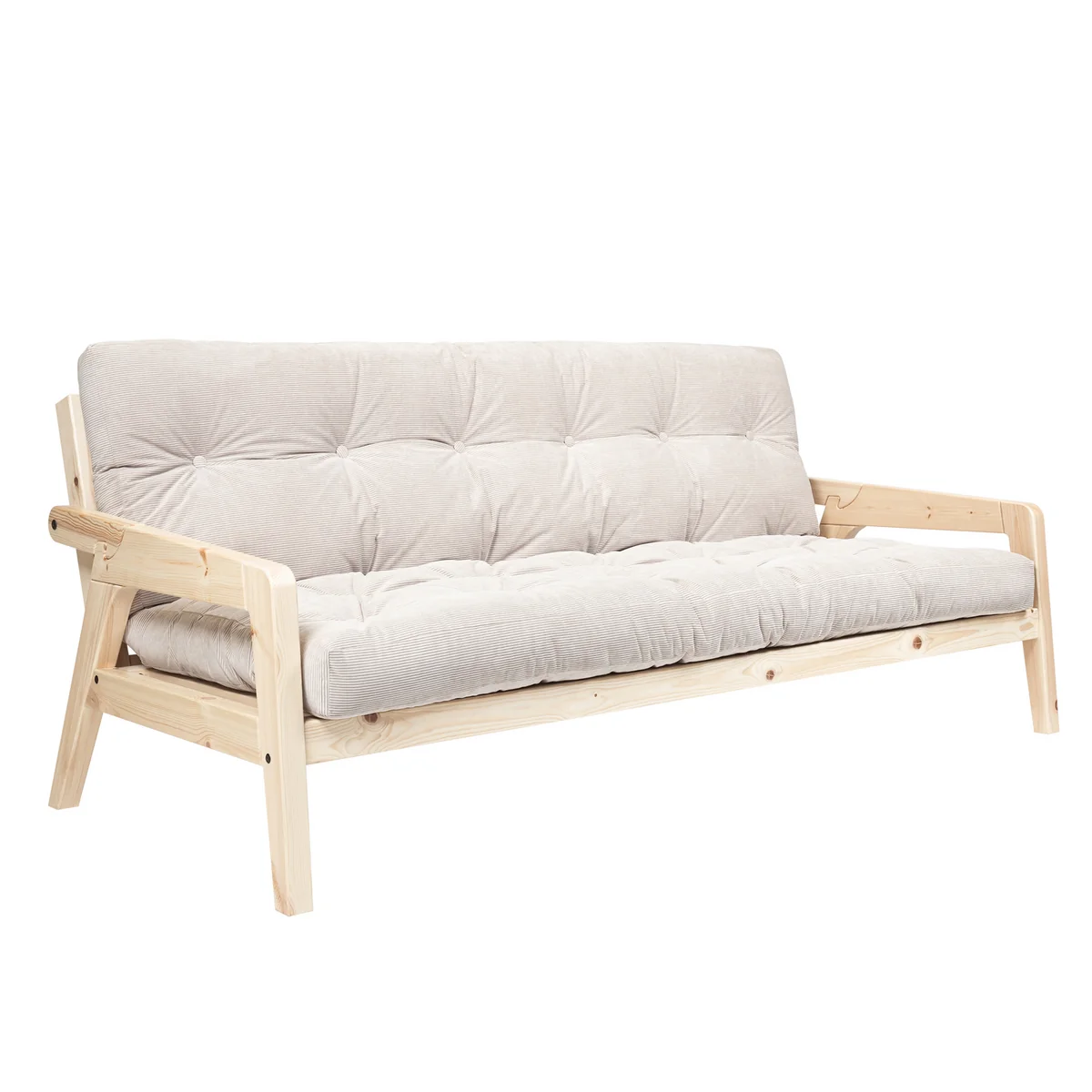 Karup - Grab Canapé, pin naturel / velours côtelé Ivory (510)